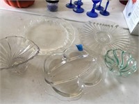glass trays an bowls