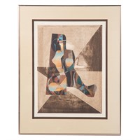 Neal Doty. Abstract Figure, color lithograph