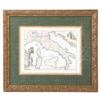 Antique style map of Italy