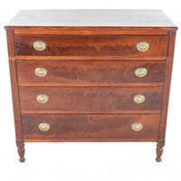 Late Federal cherry chest of drawers