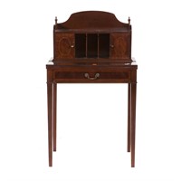 George III style inlaid mahogany lady's desk