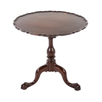 Chippendale style carved mahogany tea table