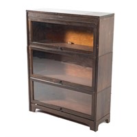 Lundstrom three-section barrister bookcase