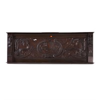 Continental classical carved oak panel