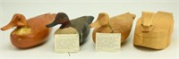 Lot # 103A Matched Green Wing Teal Decoy Set: