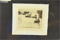 Lot #81 George Brown (1918-1958) Ducks over