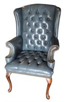 Gorgeous Tufted Wing Back Armchair