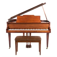 Baldwin Monarch mahogany cased baby grand piano