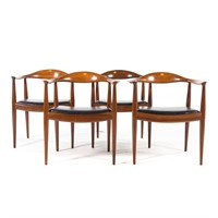 Four Hans Wegner style Kennedy chairs