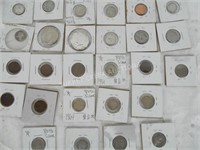 LOT OF US & FOREIGN COINS TO INCL. WHEAT