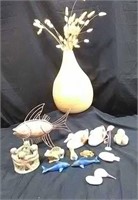 Large Bamboo Vase, Fish Decor & More! S7A