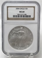 2004 Eagle silver dollar