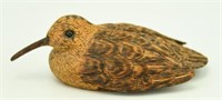 Lot #94 Carved miniature Woodcock by K Wagel