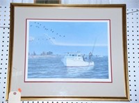 Lot #44 Eastern Shore Autumn framed print S/N