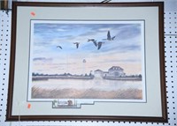 Lot #42 “Cedar Island Sentinel” framed print