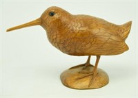 Lot #39 Unique carved standing Woodcock signed