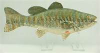 Lot #20 Carved Small Mouth Bass by C. Grace