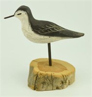 Lot #6 Carved Plover signed Roe “Duc-Man”
