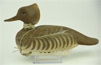 Lot #11 Merganser Hen decoy branded ROE and