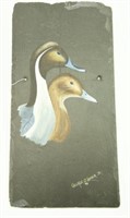 Lot #12 Pintail painting on slate signed George