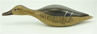 Lot #13 Carved feeding model Black Duck signed