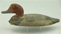 Lot # 1A Redhead Drake Wing-Duck carved in the