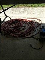 Air hose located under table