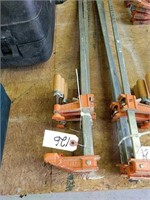 Set of four three foot Furniture clamps sold as a