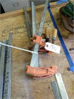 Set of four 2-foot Furniture clamps sold as a lot