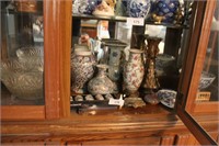 Shelf of oriental décor