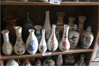 Oriental bud vases and décor