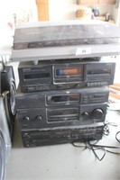 Stack of stereo equipment