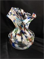 Bubble glass vase