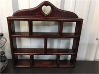 Country heart shelf