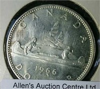 1966 Canada Silver Dollar