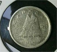 1939 Canada silver dime - 80% silver