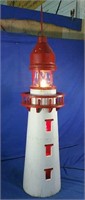 working Light up lighthouse 55"H