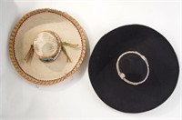 4 Mexican vintage sombreros
