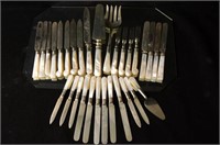 French Mother of Pearl fish set