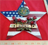 United States Army Star Rose Plaque