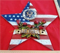 United States Air Force Star Rose Plaque