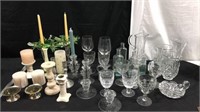Candle Holders, Glass Cups, Vases & More P8B
