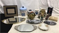 Mirror Trays, Ceramic Figurines, & More P8A