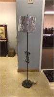 METAL BASE HARP DESIGN FLOOR LAMP