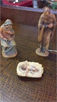 ANRI NATIVITY FIGURESI - MARY, JOSEPH, BABY JESUS