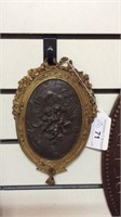 VINTAGE GILDED WALL PLAQUES (2X)