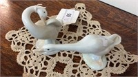 LLADRO PORCELAIN  GEESE FIGURES (2X)