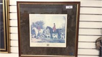 FRAMED MATTED  HUNTING PRINT