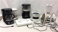 3 Coffee Machines, Clothes Irons & More