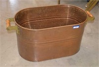 "Revere Ware" Copper Tub w/ Wooden Handles